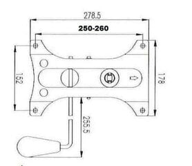 Механизм регулировки для офисных кресел цена и информация | Другие принадлежности для мебели | pigu.lt
