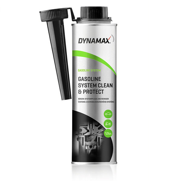 Priedas DYNAMAX Gasoline System Clean & Protect 300ML (502251) kaina ir informacija | Alyvos priedai | pigu.lt