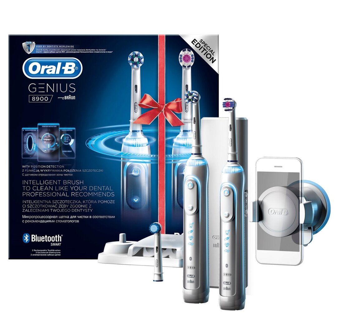 Oral-B Genius 8900 Duo цена и информация | Elektriniai dantų šepetėliai | pigu.lt