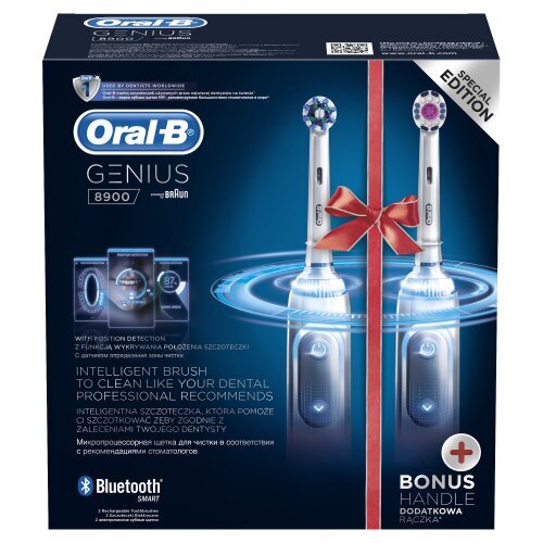 Oral-B Genius 8900 Duo цена и информация | Elektriniai dantų šepetėliai | pigu.lt