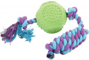 Guminis kamuolys su virve šunims Zolux, 7.5 cm kaina ir informacija | Žaislai šunims | pigu.lt
