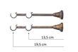 Dvigubas karnizas Specjal 400 cm kaina ir informacija | Karnizai | pigu.lt