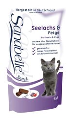 Sanabelle Adult Ostrich (strutis) 2kg + 2 x Snack Pollack 55g kaina ir informacija | Sausas maistas katėms | pigu.lt