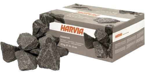 Saunos akmenys HARVIA olivino diabazas 20KG D10-15CM AC3020 цена и информация | Saunos, pirties krosnelės | pigu.lt