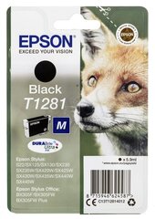 Epson - Tusz T1281 BLACK 5.9ml do SX125/130/425W/S22/BX305 kaina ir informacija | Kasetės rašaliniams spausdintuvams | pigu.lt