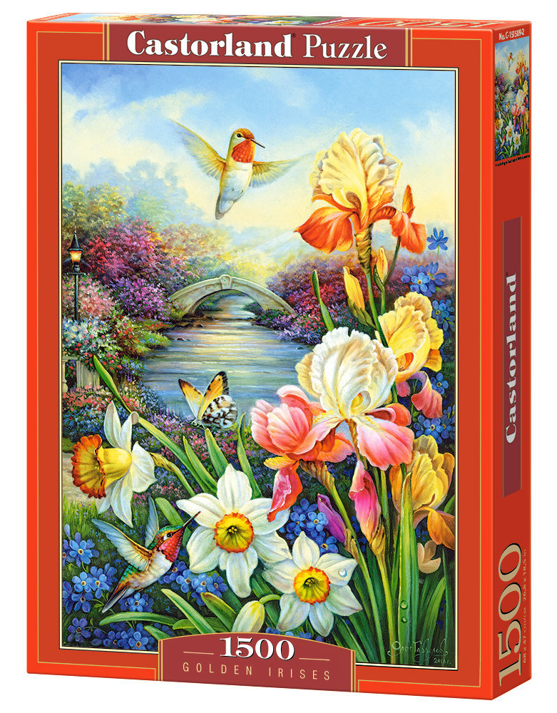 Dėlionė Puzzle Castorland, 1500 det. "Golden irises" kaina ir informacija | Dėlionės (puzzle) | pigu.lt