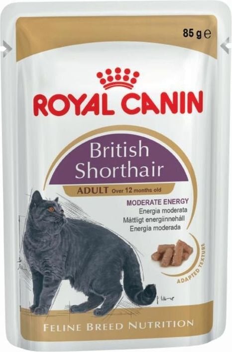 Royal Canin Britų trumpaplaukėms, 85 g x 12 vnt. цена и информация | Konservai katėms | pigu.lt