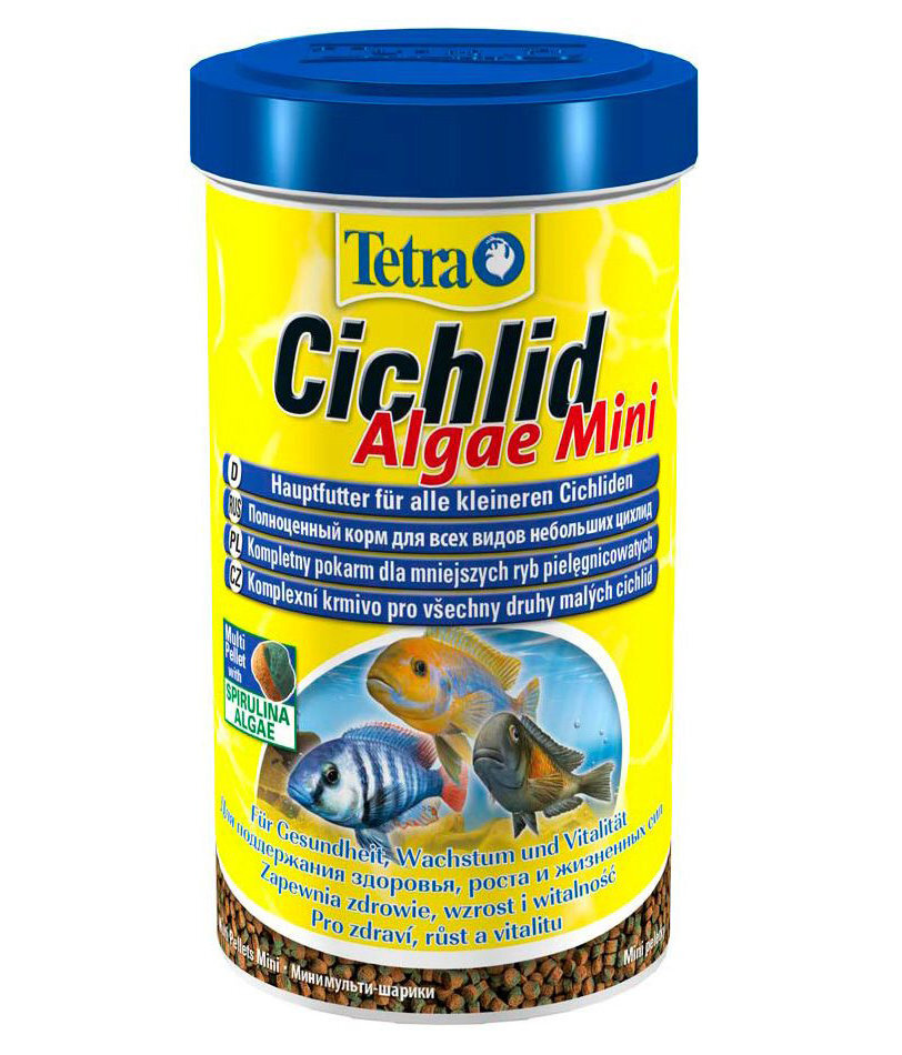 Tetra cichlid algae mini, 500 ml kaina ir informacija | Maistas žuvims | pigu.lt