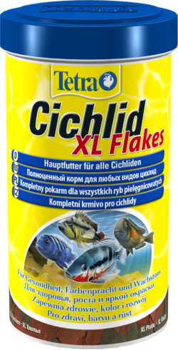 Maistas didelėms dekoratyvinėms žuvims Tetra Cichlid XL Flakes, 500 ml цена и информация | Maistas žuvims | pigu.lt