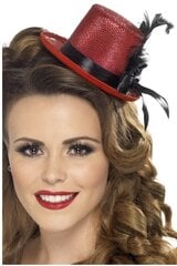 Мини-шляпа, красный цена и информация | Карнавальные костюмы | pigu.lt