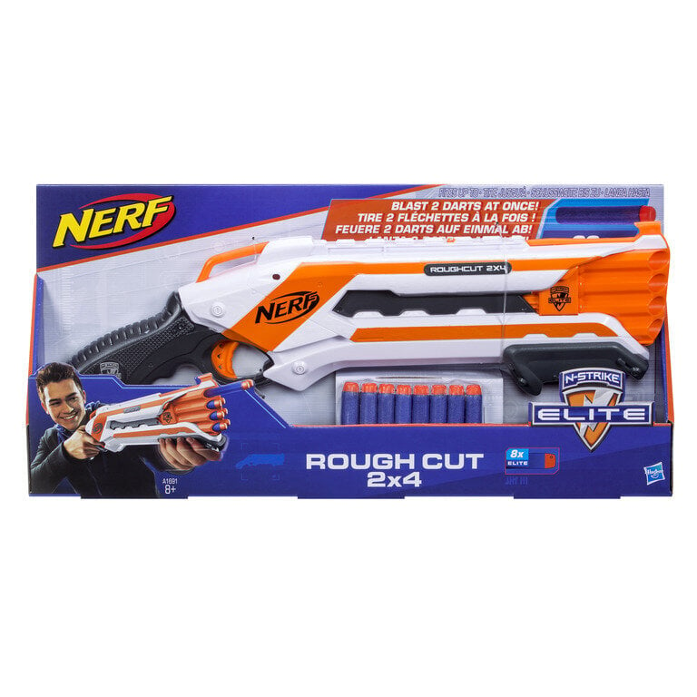 Žaislinis šautuvas NERF ELITE ROUGH CUT 2x4 цена и информация | Žaislai berniukams | pigu.lt