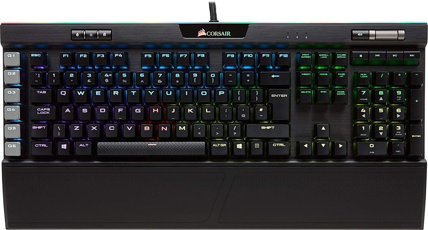 Žaidimų Klaviatūra Corsair Gaming K95 RGB PLATINUM - US layout - Cherry MX Speed Silver Switches цена и информация | Klaviatūros | pigu.lt