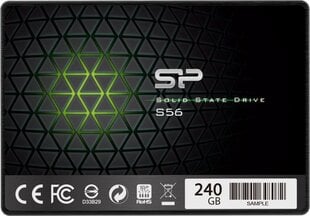 Silicon Power S56 240GB SATA3 (SP240GBSS3S56B25) цена и информация | Внутренние жёсткие диски (HDD, SSD, Hybrid) | pigu.lt