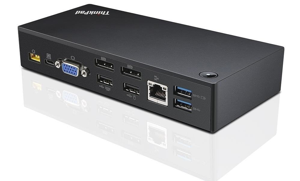 Lenovo ThinkPad USB-C Dock - EU 90W kaina ir informacija | Adapteriai, USB šakotuvai | pigu.lt