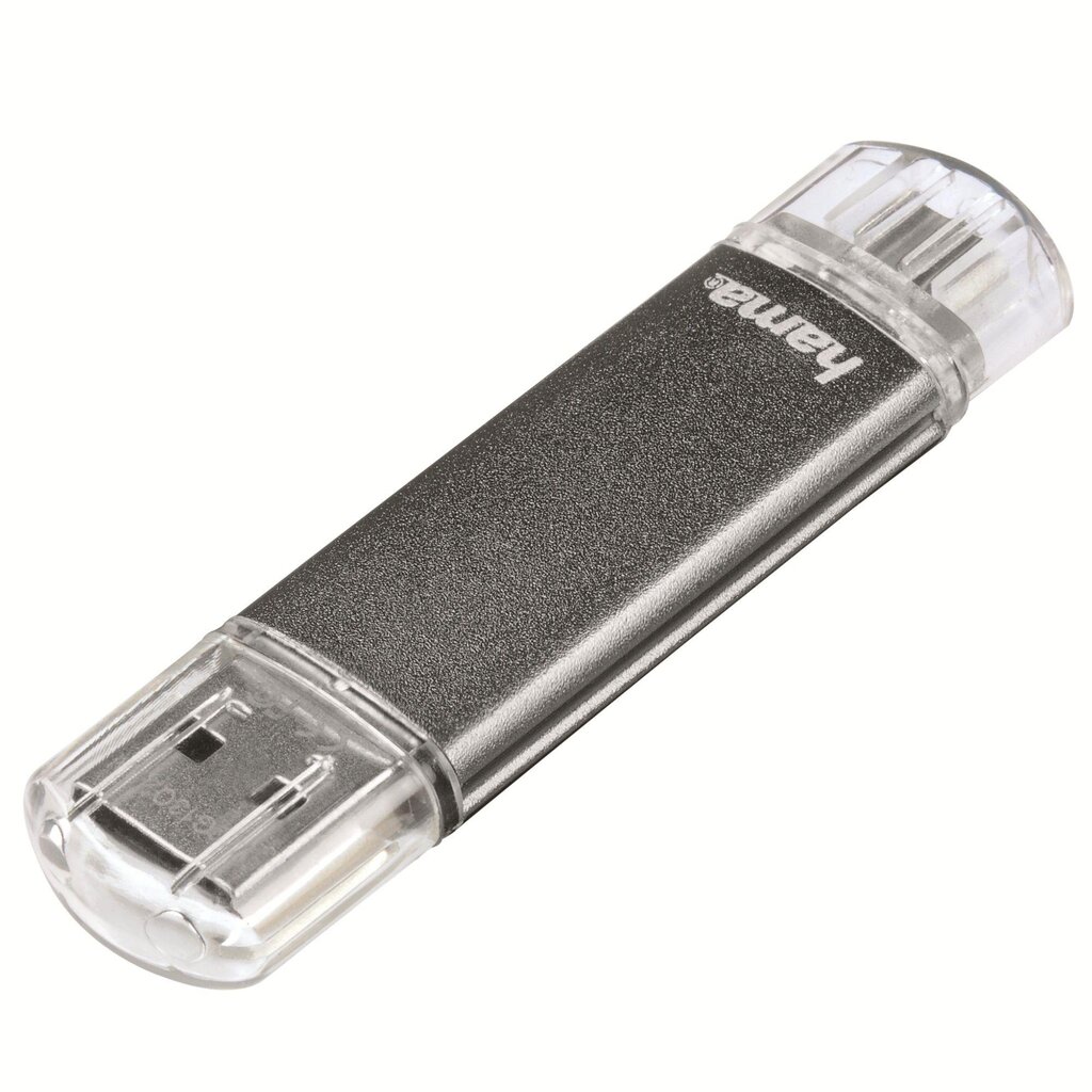 USB atmintinė HAMA C-Laeta 124161, 16 GB, USB 3.1 Type-C, sidabrinė kaina ir informacija | USB laikmenos | pigu.lt