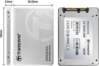 Transcend 230S 128GB SATA3 (TS128GSSD230S) цена и информация | Vidiniai kietieji diskai (HDD, SSD, Hybrid) | pigu.lt