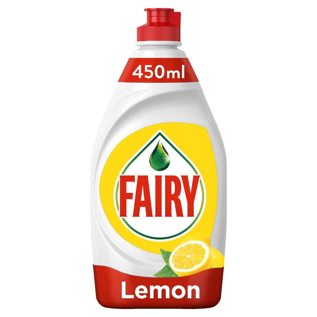 Fairy Lemon indų ploviklis, 0,45 L kaina ir informacija | Indų plovimo priemonės | pigu.lt