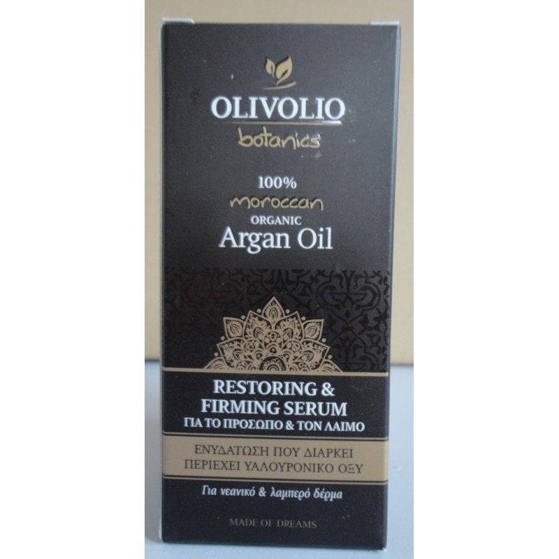 Veido ir kaklo serumas su argano aliejumi Olivolio Botanics, 30 ml kaina ir informacija | Veido aliejai, serumai | pigu.lt