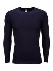 Marškinėliai ilgomis rankovėmis vyrams Edoti L59, tamsiai mėlyni цена и информация | Мужские футболки | pigu.lt