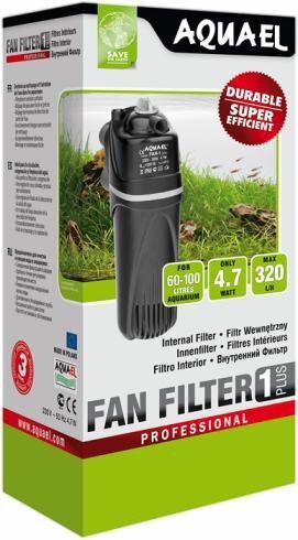 Aquael vidinis filtras Fan Filter 1 Plus цена и информация | Akvariumai ir jų įranga | pigu.lt