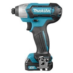 Аккумуляторный ударный гайковерт Makita TD110DSAE, 10,8 V, 2x2,0Ah цена и информация | Шуруповерты, дрели | pigu.lt