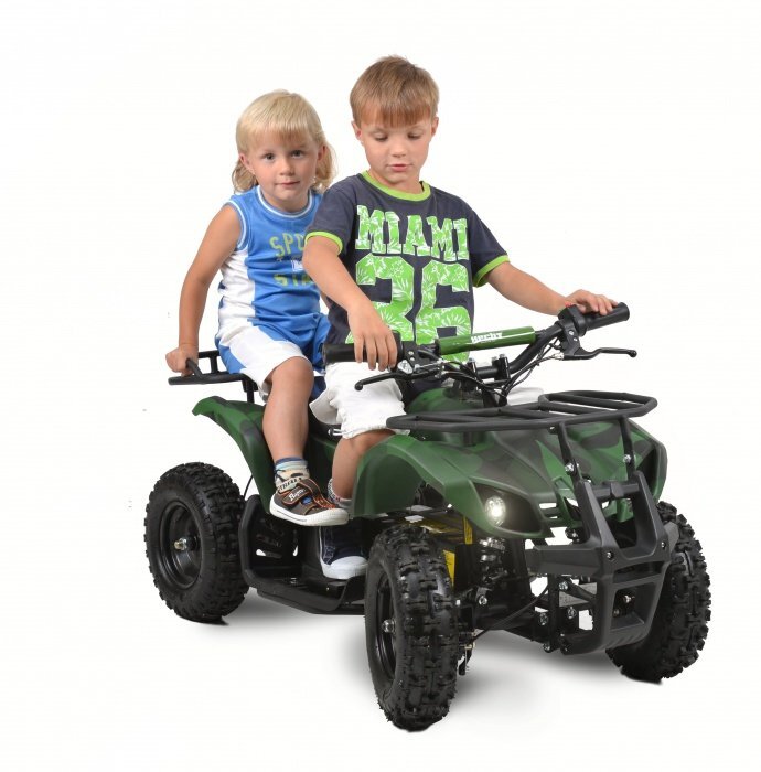 Elektrinis vaikiškas keturratis Hecht 56800 Green Camouflage kaina ir informacija | Elektromobiliai vaikams | pigu.lt