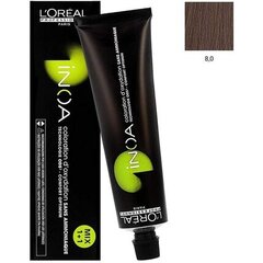 Plaukų dažai L'Oreal Professionnel Inoa 60 ml, 8.0 Deep Light Blonde kaina ir informacija | Plaukų dažai | pigu.lt