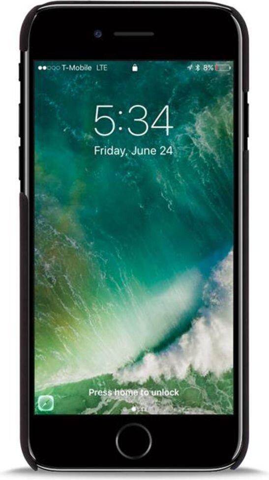Puro skirtas Apple iPhone 7/8/SE 2020, Juodas kaina ir informacija | Telefono dėklai | pigu.lt