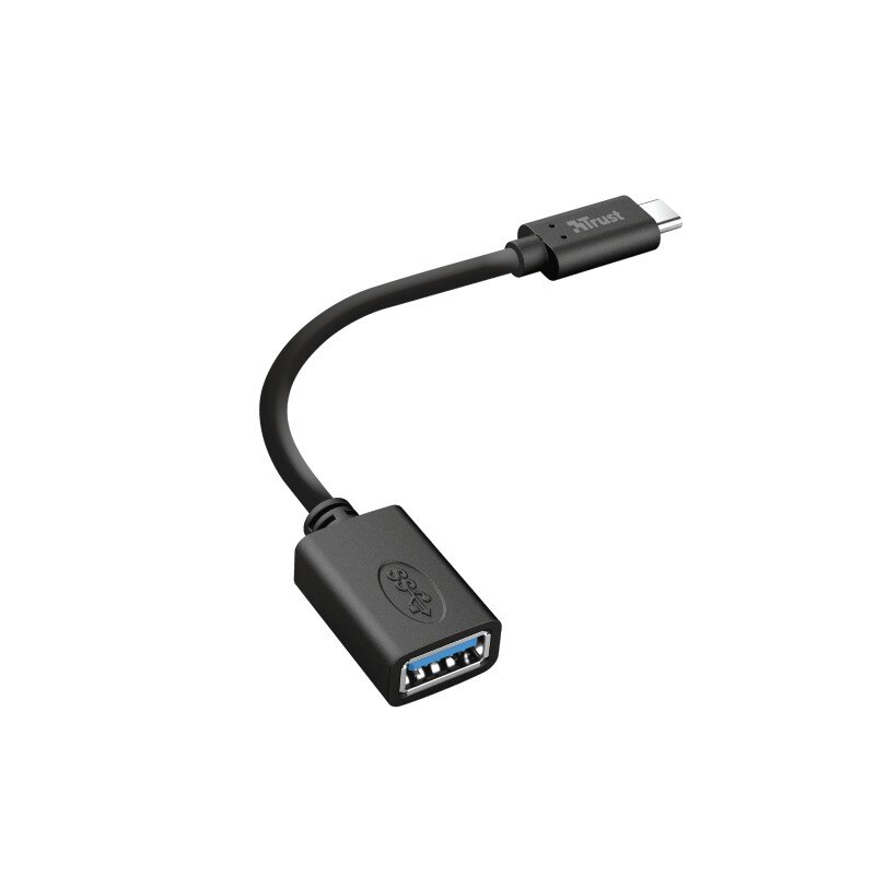 Trust Type-C į USB 3.0 konverteris, 9 cm kaina ir informacija | Laidai telefonams | pigu.lt