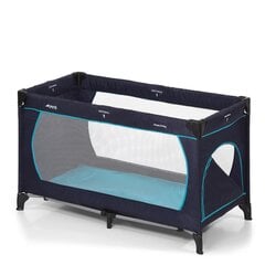 Кроватка-манеж Hauck Dream N Play Plus, темно-синяя/Аква 603666 цена и информация | Манежи для детей | pigu.lt
