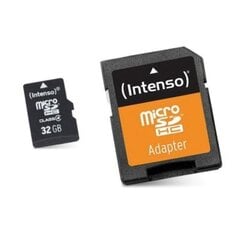 Карта памяти Intenso - Micro SDHC 32GB класс 10 цена и информация | Карты памяти для телефонов | pigu.lt