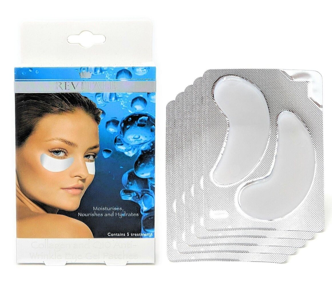 Paakių kaukė Revitale Collagen & Q10 Anti-wrinkle 5x2 vnt. цена и информация | Veido kaukės, paakių kaukės | pigu.lt