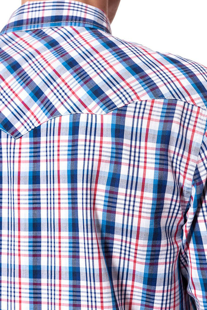 Marškiniai vyrams Wrangler, mėlyni цена и информация | Vyriški marškiniai | pigu.lt