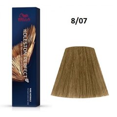 Profesionalūs plaukų dažai Wella Professionals Koleston Perfect Me+, 8/07 Light Blonde Natural Brown, 60 ml kaina ir informacija | Plaukų dažai | pigu.lt