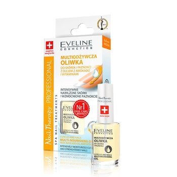 Maitinamasis nagų ir odelių aliejus Eveline Cosmetics Nail Therapy Professional, 12 ml kaina ir informacija | Nagų lakai, stiprintojai | pigu.lt