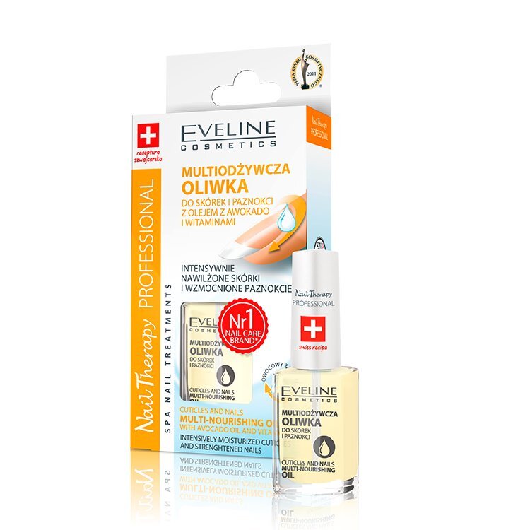 Maitinamasis nagų ir odelių aliejus Eveline Cosmetics Nail Therapy Professional, 12 ml цена и информация | Nagų lakai, stiprintojai | pigu.lt