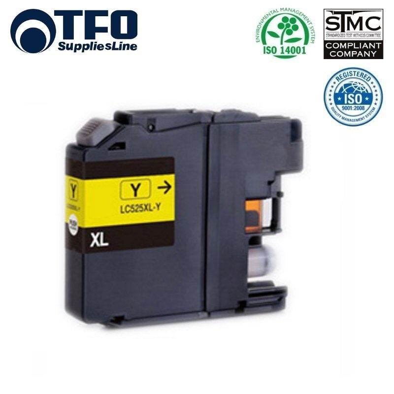 TFO Brother LC525 (LC525XL-Y) Yellow INK Cartridge 15ml DCP-J100 DCP-J105 MFC-J200 etc HQ Analog kaina ir informacija | Kasetės lazeriniams spausdintuvams | pigu.lt