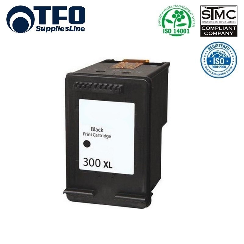 TFO HP 300 XL CC641EE Black INK Cartridge 17ml for DeskJet F2480 D2560 etc HQ Premium Analog kaina ir informacija | Kasetės lazeriniams spausdintuvams | pigu.lt