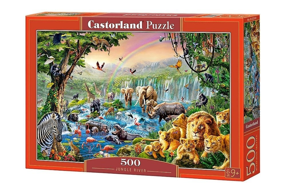 Dėlionė Castorland Puzzle Jungle River, 500 d. kaina ir informacija | Dėlionės (puzzle) | pigu.lt