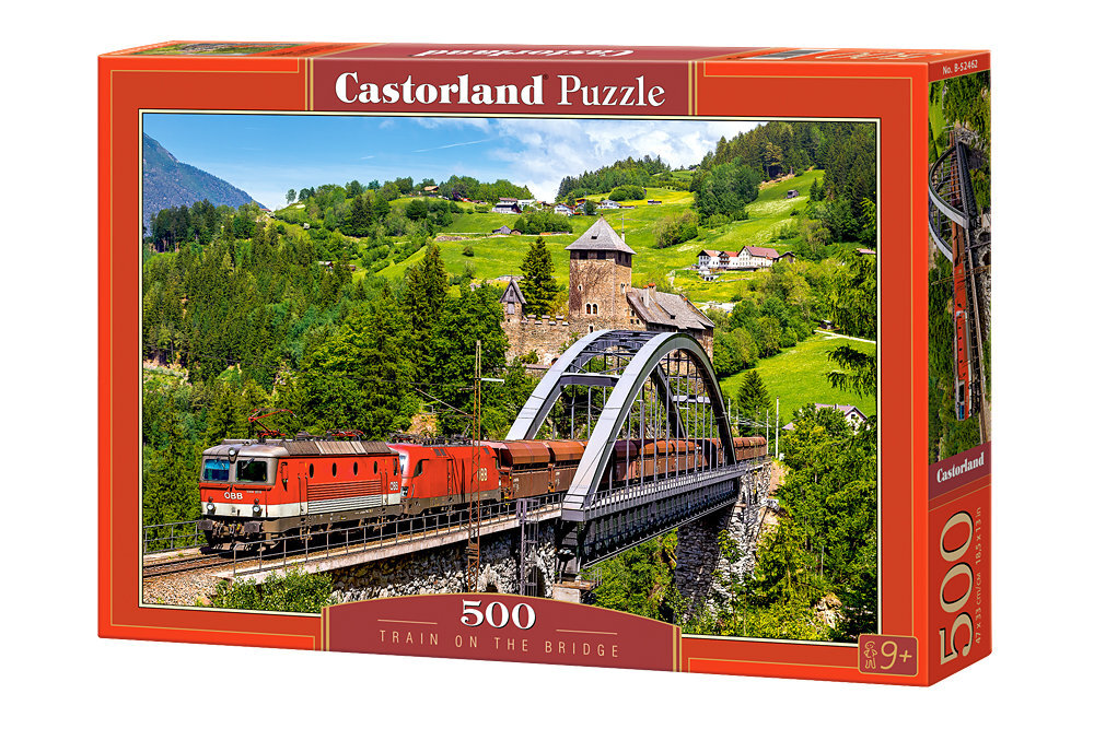 Dėlionė Puzzle Castorland Train On The Bridge, 500 dalių kaina ir informacija | Dėlionės (puzzle) | pigu.lt