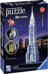 Ravensburger Puzzle 3D 216 el Chrysler Edycja Nocą 125951 kaina ir informacija | Dėlionės (puzzle) | pigu.lt