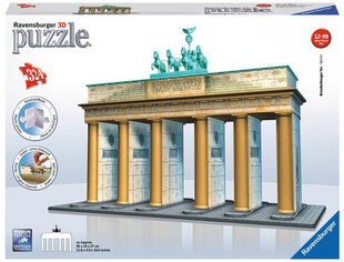 Dėlionė Ravensburger Riddle Brandemburgo vartai 3D, 324 detalės kaina ir informacija | Dėlionės (puzzle) | pigu.lt