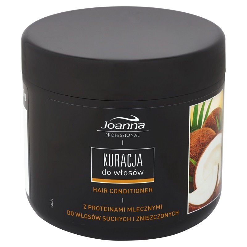 Atkuriamoji plaukų kaukė su kokosų aromatu Joanna Professional 500 g цена и информация | Priemonės plaukų stiprinimui | pigu.lt
