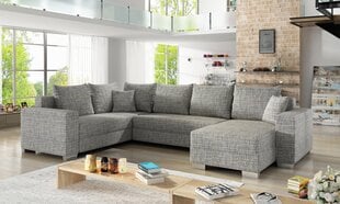 Мягкий угловой диван Marco, серый цена и информация | Угловые диваны | pigu.lt
