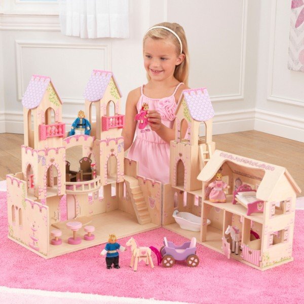 Lėlės namas Kidkraft Princess Castle, 65259 kaina ir informacija | Žaislai mergaitėms | pigu.lt