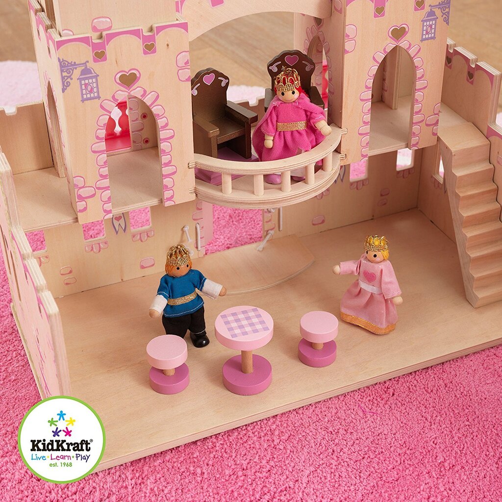 Lėlės namas Kidkraft Princess Castle, 65259 kaina ir informacija | Žaislai mergaitėms | pigu.lt