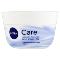 Дневной крем Nivea Care, 50 мл цена и информация | Кремы, лосьоны для тела | pigu.lt