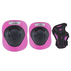 Комплект защиты Nils Extreme H210, черный-розовый цена и информация | Защиты | pigu.lt