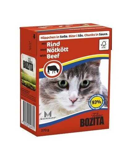 Bozita konservai katėms su jautiena, 370 g kaina ir informacija | Konservai katėms | pigu.lt