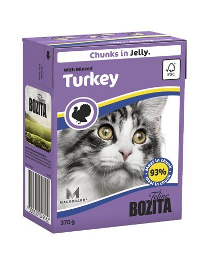 Bozita konservai katėms su kalakutiena, 370 g kaina ir informacija | Konservai katėms | pigu.lt